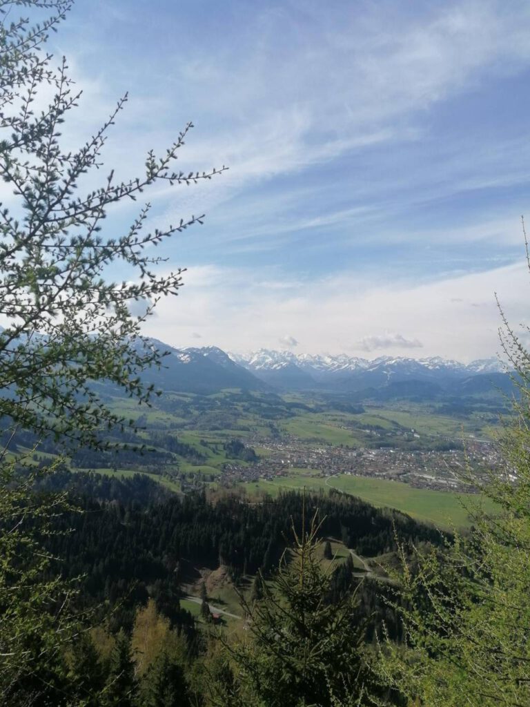 Blick auf Sonthofen vom Burgberger Hörnle